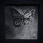 a crumbling butterfly